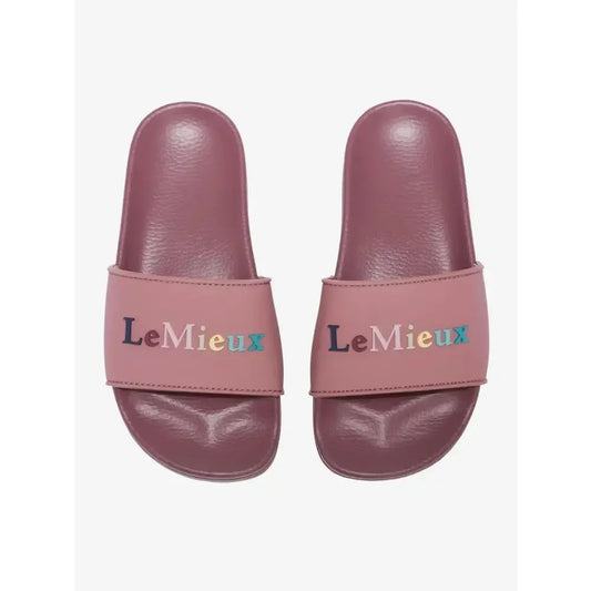 Lemieux Young Rider Sliders Blossom-Footwear-Lemieux-Blossom-UK Child Shoe 1-Horsey Shopping