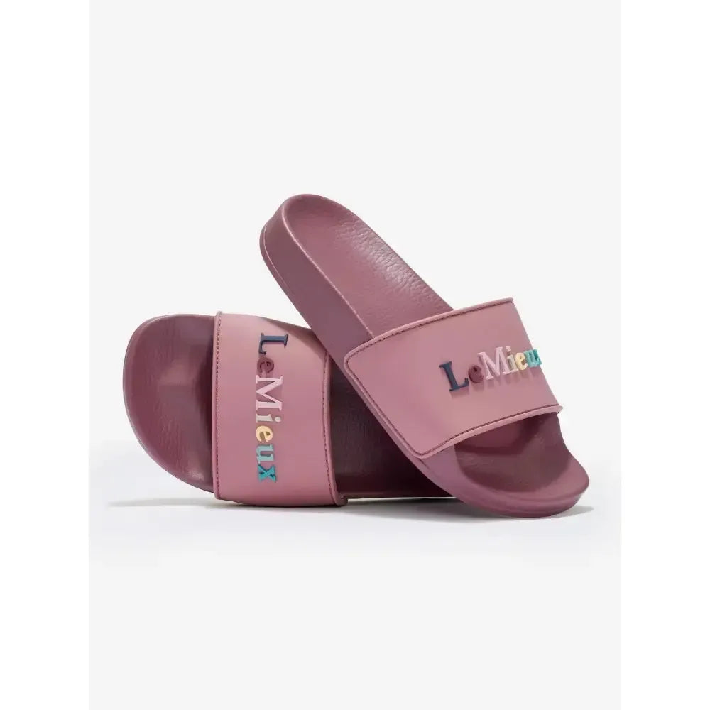 Lemieux Young Rider Sliders Blossom-Footwear-Lemieux-Blossom-UK Child Shoe 1-Horsey Shopping