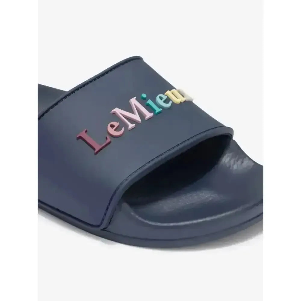 Lemieux Young Rider Sliders Dusk-Footwear-Lemieux-Dusk Blue-UK Child Shoe 1-Horsey Shopping