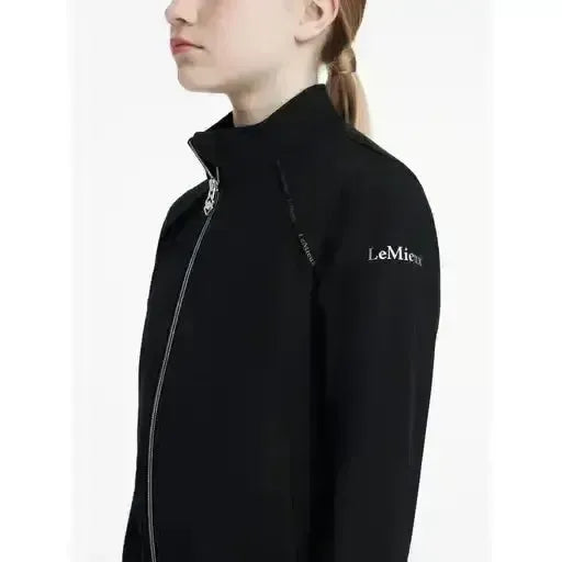 Lemieux Young Rider Soft Shell Jacket Black-Coats & Jackets-Lemieux-Black-7-8 years-Horsey Shopping