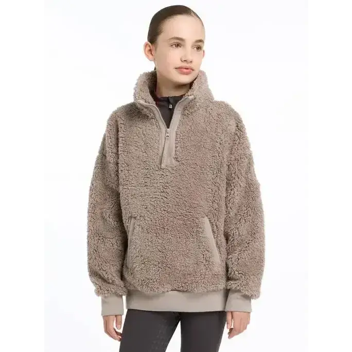 Lemieux Young Rider Tia Teddy Fleece Ash-Fleece Tops-Lemieux-7-8 years-Ash-Horsey Shopping