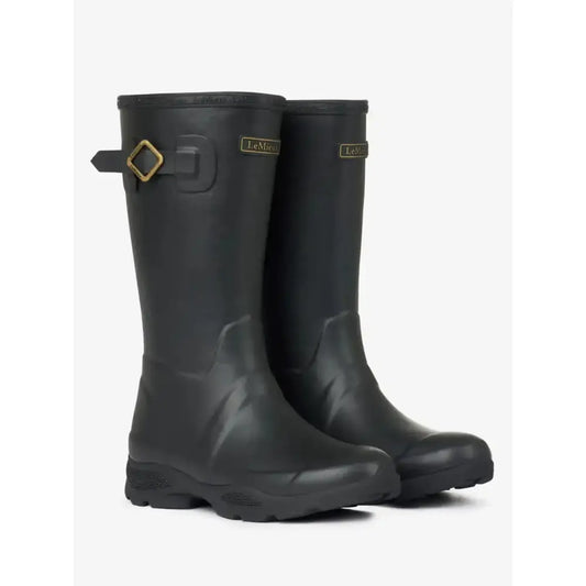 Lemieux Young Rider Wellies Black-Wellington Boots-Lemieux-UK Child 13-Black-Horsey Shopping