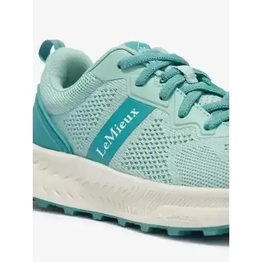 Lemieux Youth Trax-Lite Trainer Aqua-Trainers-Lemieux-Aqua-UK Child Shoe 1-Horsey Shopping