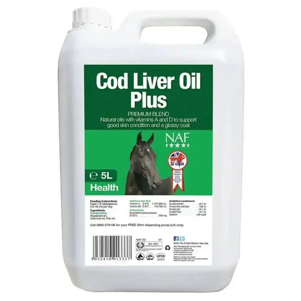NAF Cod Liver Oil-Horse Supplements-NAF-2.5 Litre-Horsey Shopping