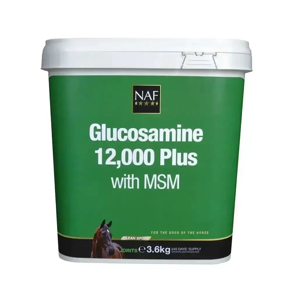 NAF Glucosamine 12,000 Plus with MSM-Equine Joint Supplements-NAF-3.6Kg-Horsey Shopping