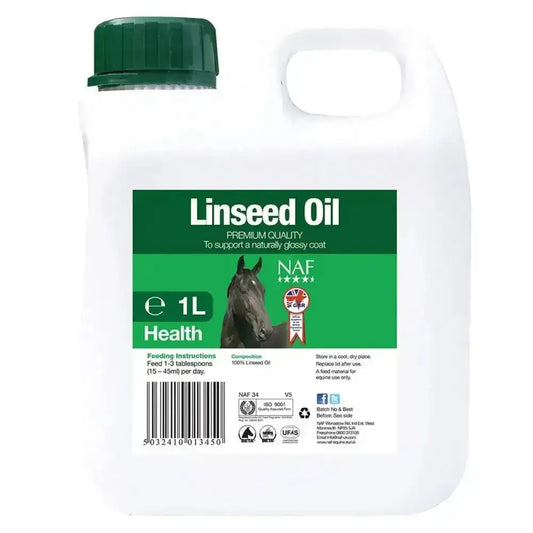 NAF Linseed Oil-Horse Supplements-NAF-1 Litre-Horsey Shopping