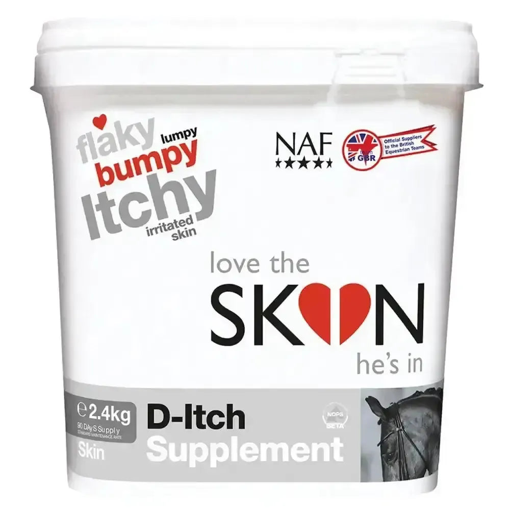 NAF Loves The Skin Hes In D-Itch Supplement-Itchy Skin Supplement-NAF-2.4kg-Horsey Shopping