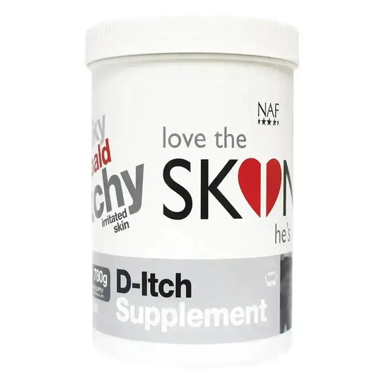 NAF Loves The Skin Hes In D-Itch Supplement-Itchy Skin Supplement-NAF-780g-Horsey Shopping