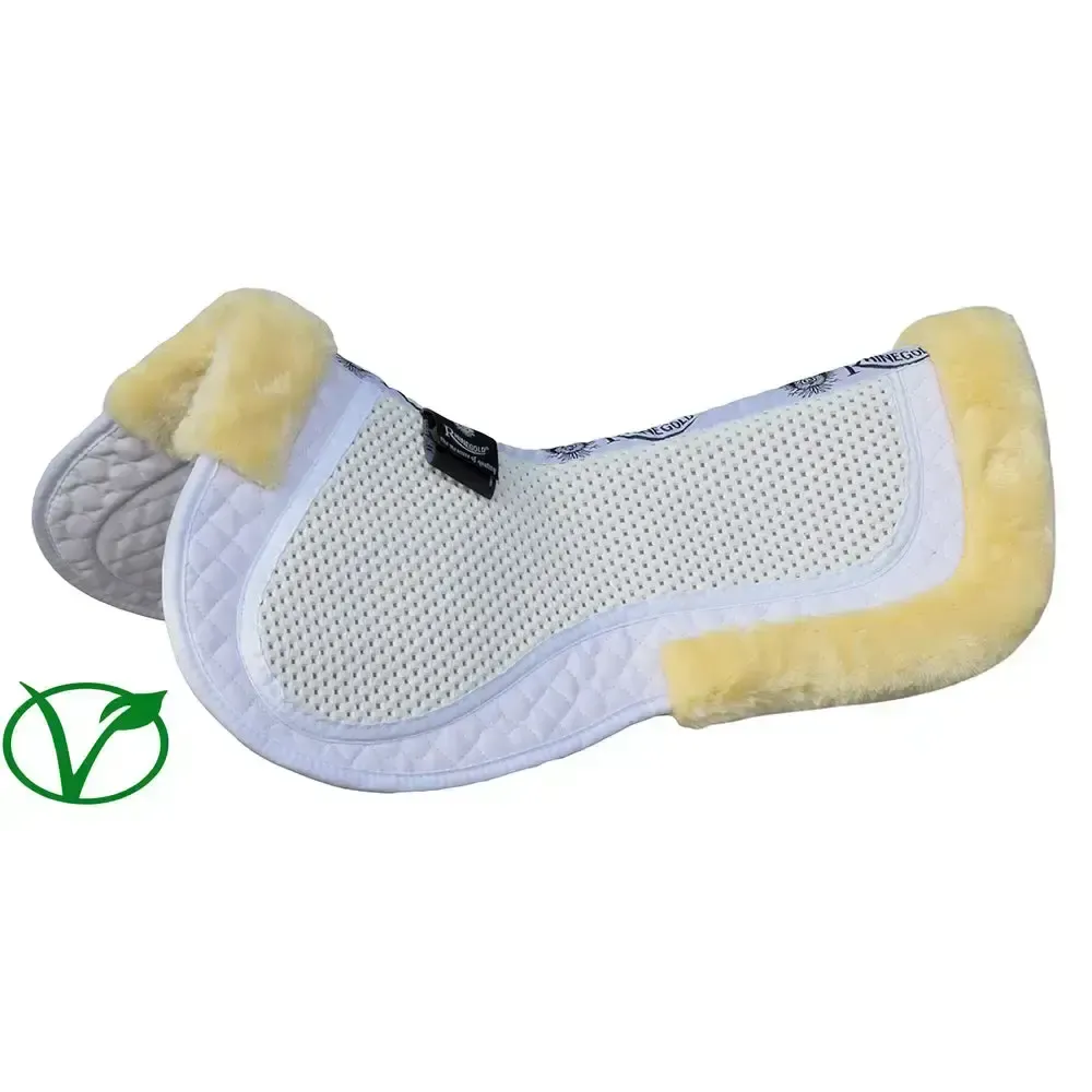 Rhinegold Non-Slip Gel Half Pad Pony White Half Pads