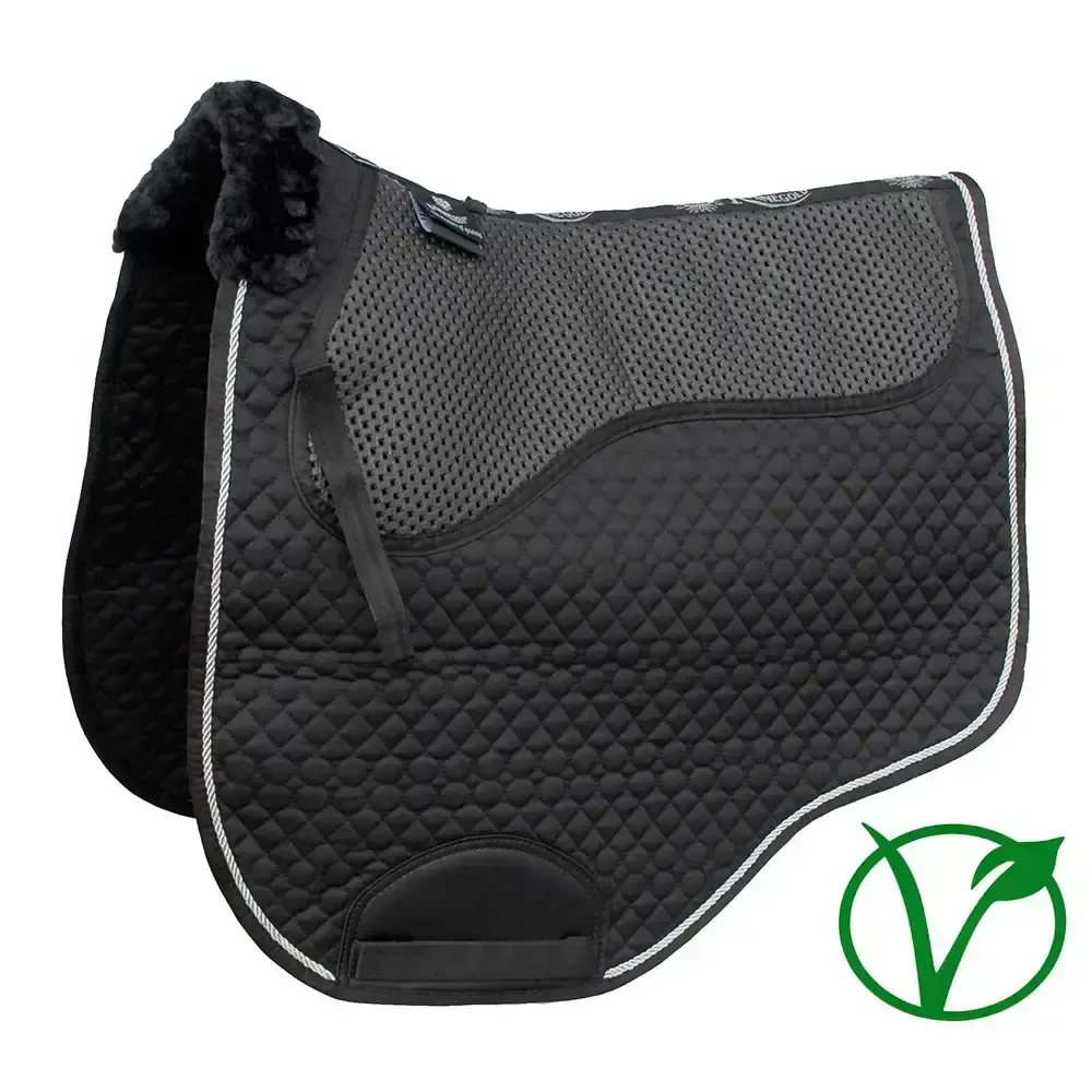 Rhinegold Non-Slip Gel Saddle Cloth Pony Black Saddle Pads