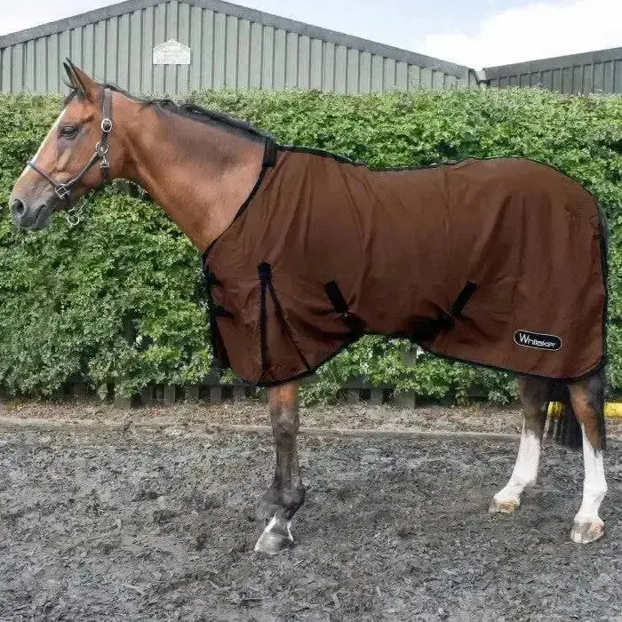 Whitaker Allerton Cotton Sheet-Cooler Rugs-John Whitaker-5'9"-Chocolate-Horsey Shopping