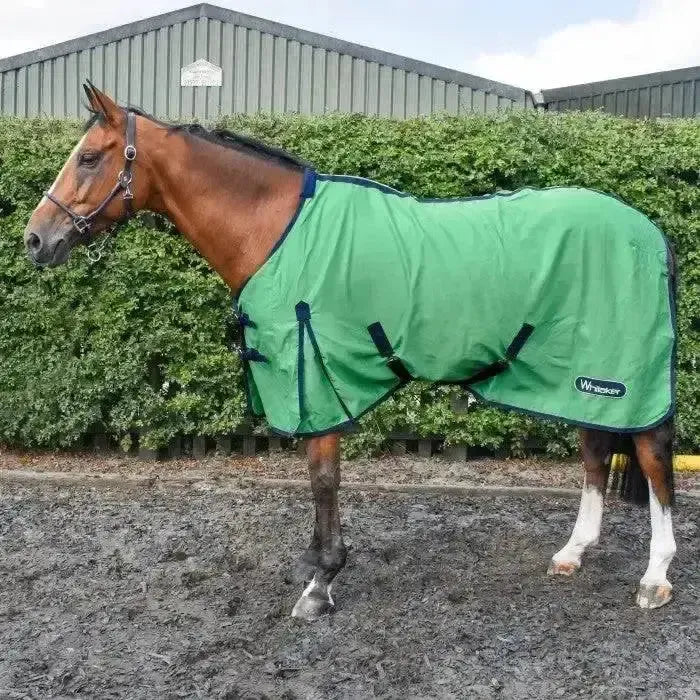 Whitaker Allerton Cotton Sheet-Cooler Rugs-John Whitaker-6'3"-Emerald-Horsey Shopping