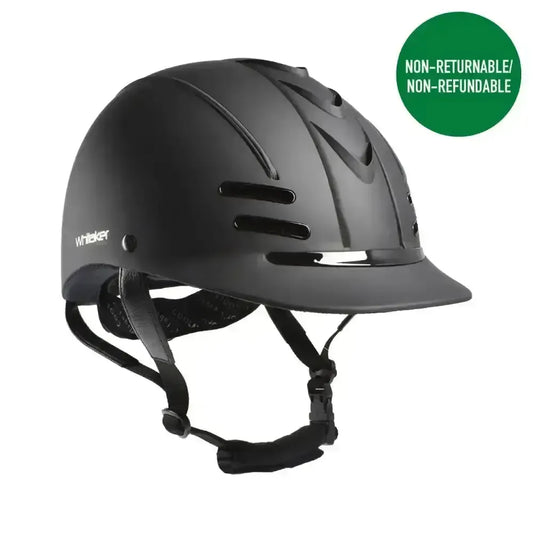 Whitaker Club Young Rider Helmet Black/Black-Adjustable Riding Hats-John Whitaker-Large/Xlarge-Black/Black-Horsey Shopping