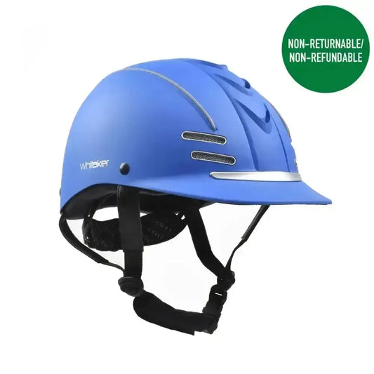 Whitaker Club Young Rider Helmet Blue/Silver-Adjustable Riding Hats-John Whitaker-Small/Medium-Blue/Silver-Horsey Shopping