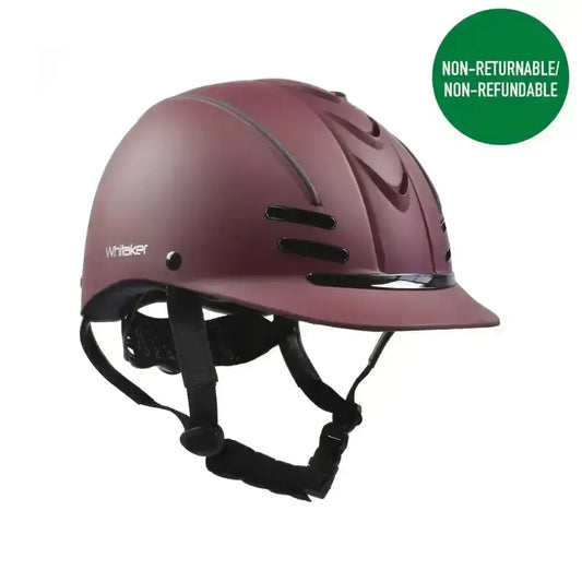 Whitaker Club Young Rider Helmet Burgundy/Black-Adjustable Riding Hats-John Whitaker-52 - 56 Cm-Burgundy/Black-Horsey Shopping