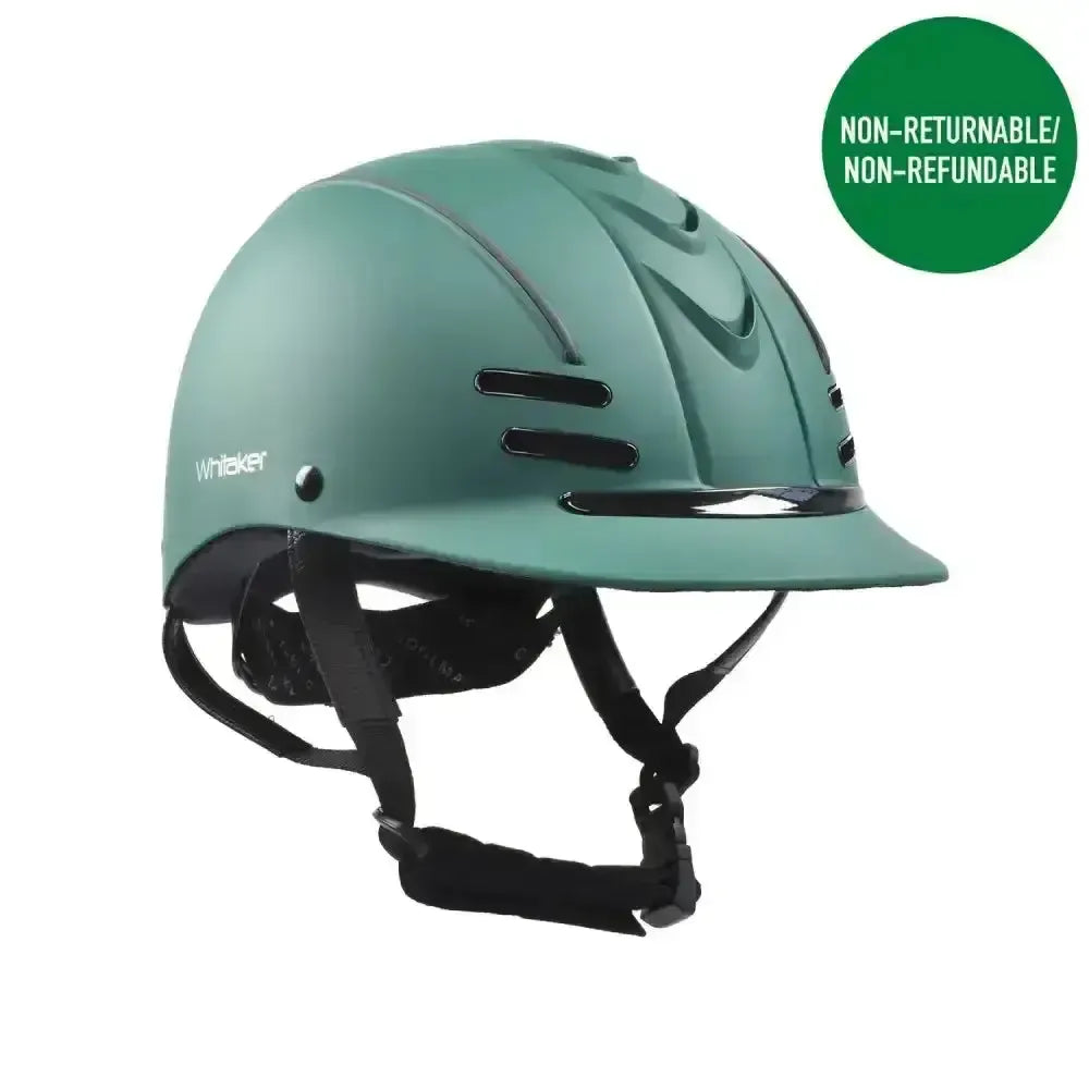 Whitaker Club Young Rider Helmet Green/Black-Adjustable Riding Hats-John Whitaker-52 - 56 Cm-Green/Black-Horsey Shopping