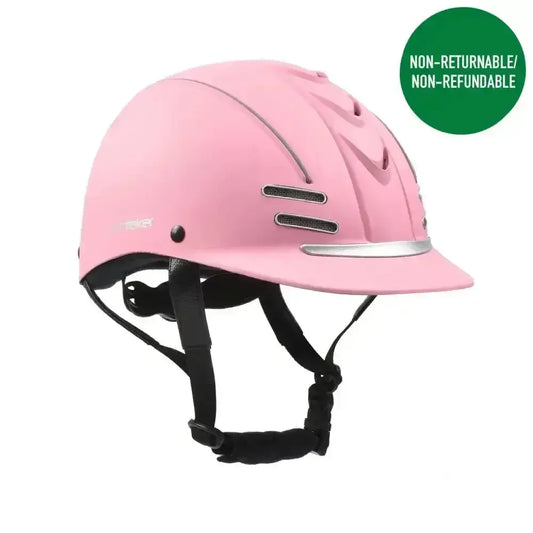 Whitaker Club Young Rider Helmet Pink/Silver-Adjustable Riding Hats-John Whitaker-Small/Medium-Pink/Silver-Horsey Shopping