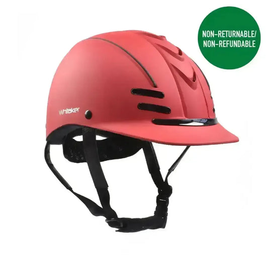 Whitaker Club Young Rider Helmet Red/Black-Adjustable Riding Hats-John Whitaker-Small/Medium-Horsey Shopping