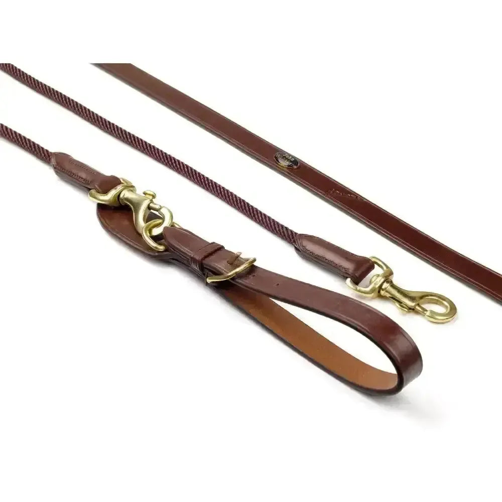 Whitaker Draw Reins Rope-Draw Reins-John Whitaker-Black-Horsey Shopping