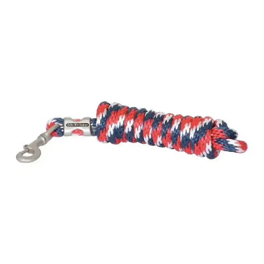 Whitaker Lead Rope Multi-Colour-Lead Ropes-John Whitaker-Red/White/Blue-Horsey Shopping