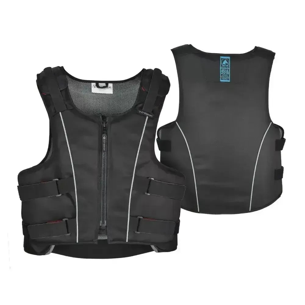 Whitaker Pro Body Protector Black-Body Protectors-John Whitaker-X Small-Black-Horsey Shopping