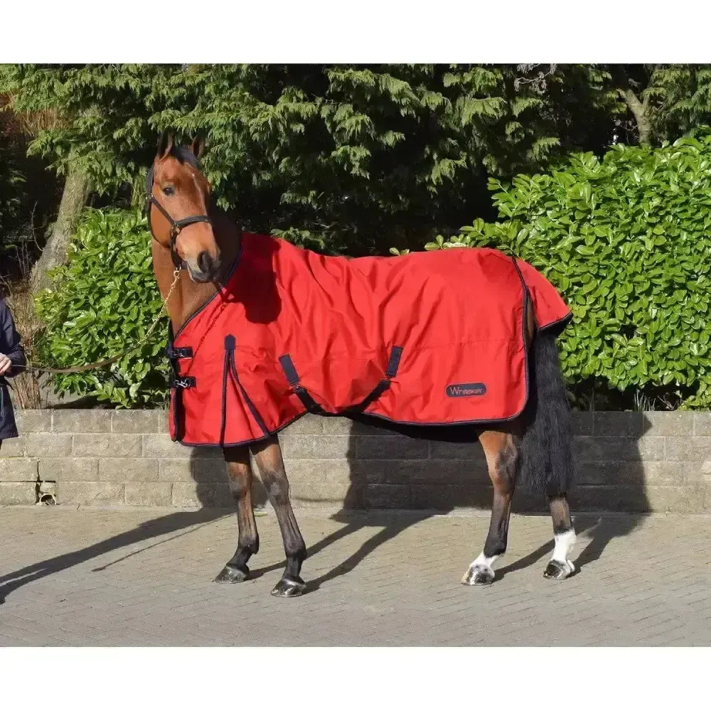 Whitaker Rastrick Turnout Rug 0gm Red-Turnout Rugs-John Whitaker-4'3"-Red-Horsey Shopping
