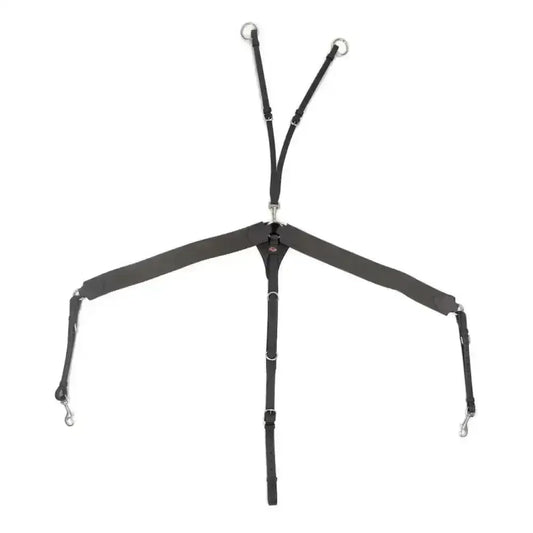 Whitaker Ready To Ride Breastplate Black-Breastplates-John Whitaker-Cob-Black-Horsey Shopping